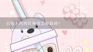 衣服上的西红柿渍怎样取掉？