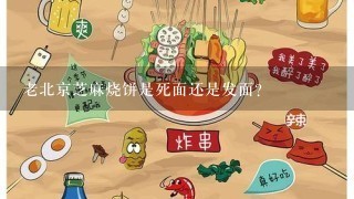 老北京芝麻烧饼是死面还是发面？